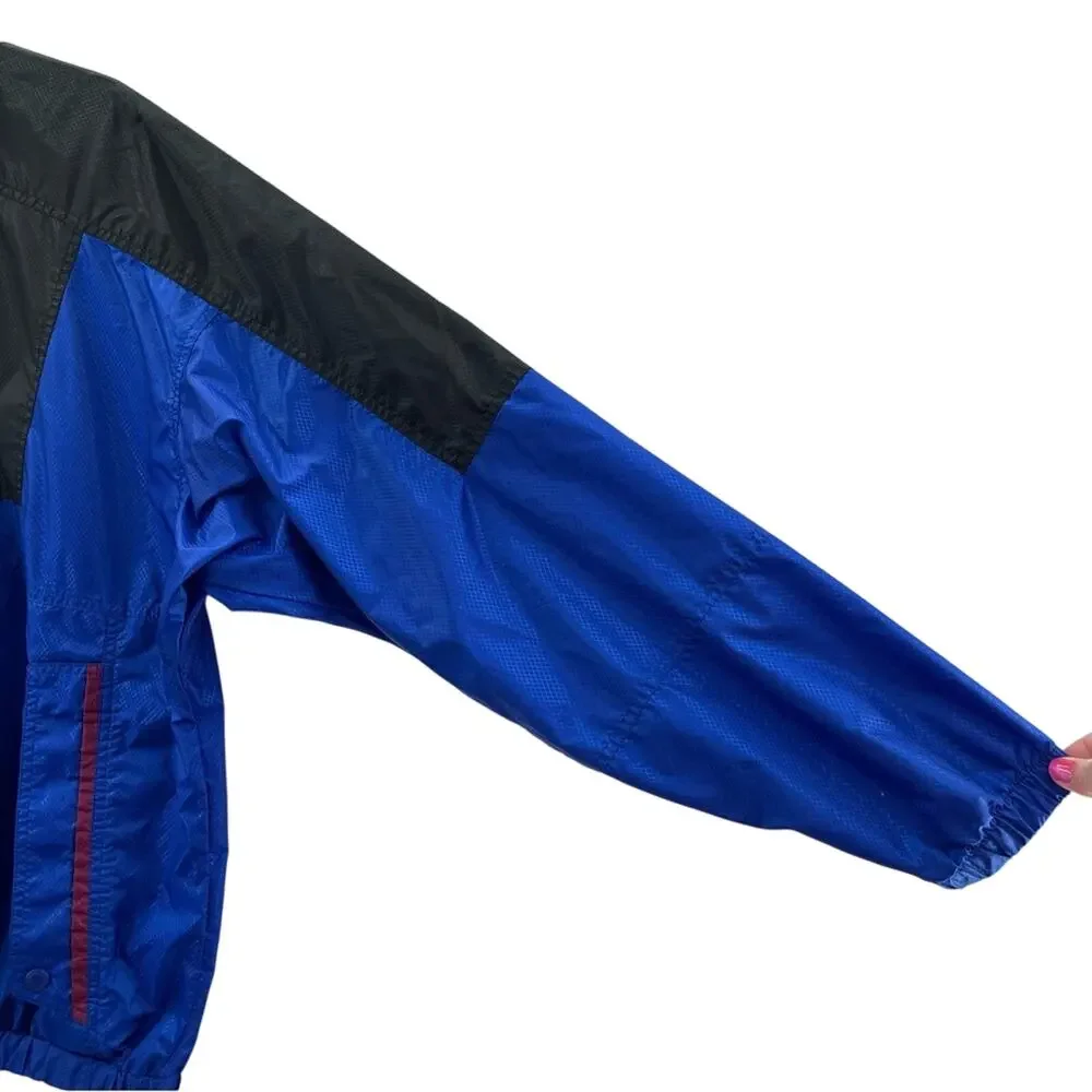 Columbia Vintage Men’s Colorblock Lightweight Packable Full Zip Windbreaker XL